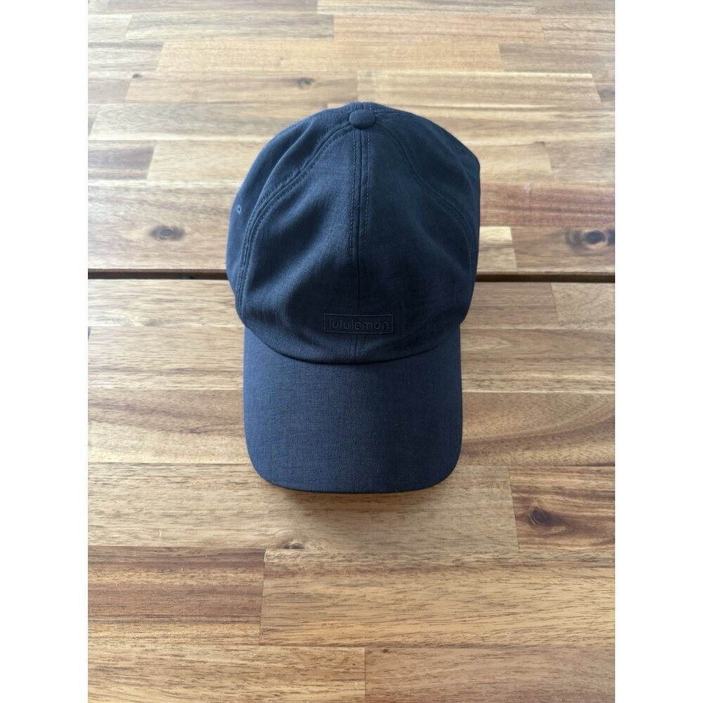 Lululemon Lightweight Black Hat Tennis Athletic Outdoor Sports Preppy Athleisure